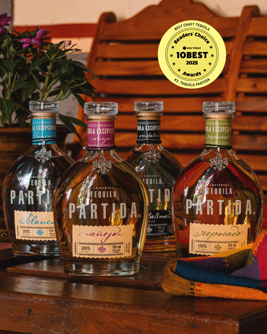 Tequila Partida winner of USA TODAY 10 Best