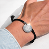 Tequila Partida Firebird Charm Bracelet – Black Leather